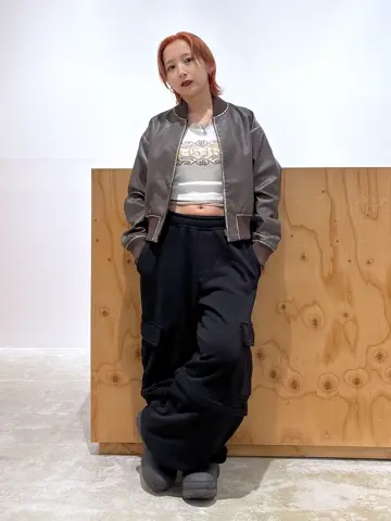 DISTRESSED FAUX LEATHER COMPACT BLOUSON – calif（カリフ
