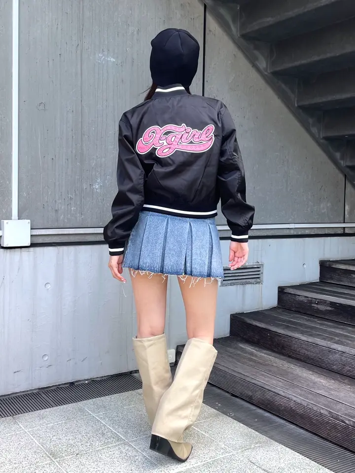 X-GIRL ストライプデザイン ジャケット 楽天市場】エックスガール（柄ストライプ）（コート・ジャケット