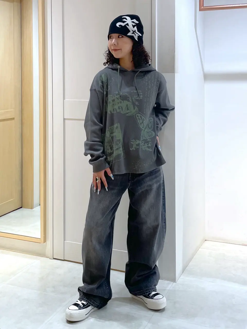 レア小松菜奈着用 old オールドgap ギャップ染み込みスウェット