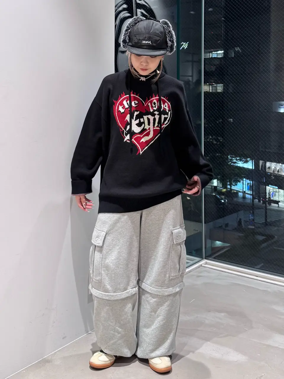 HEART LOGO JACQUARD KNIT TOP – calif（カリフ）公式サイト