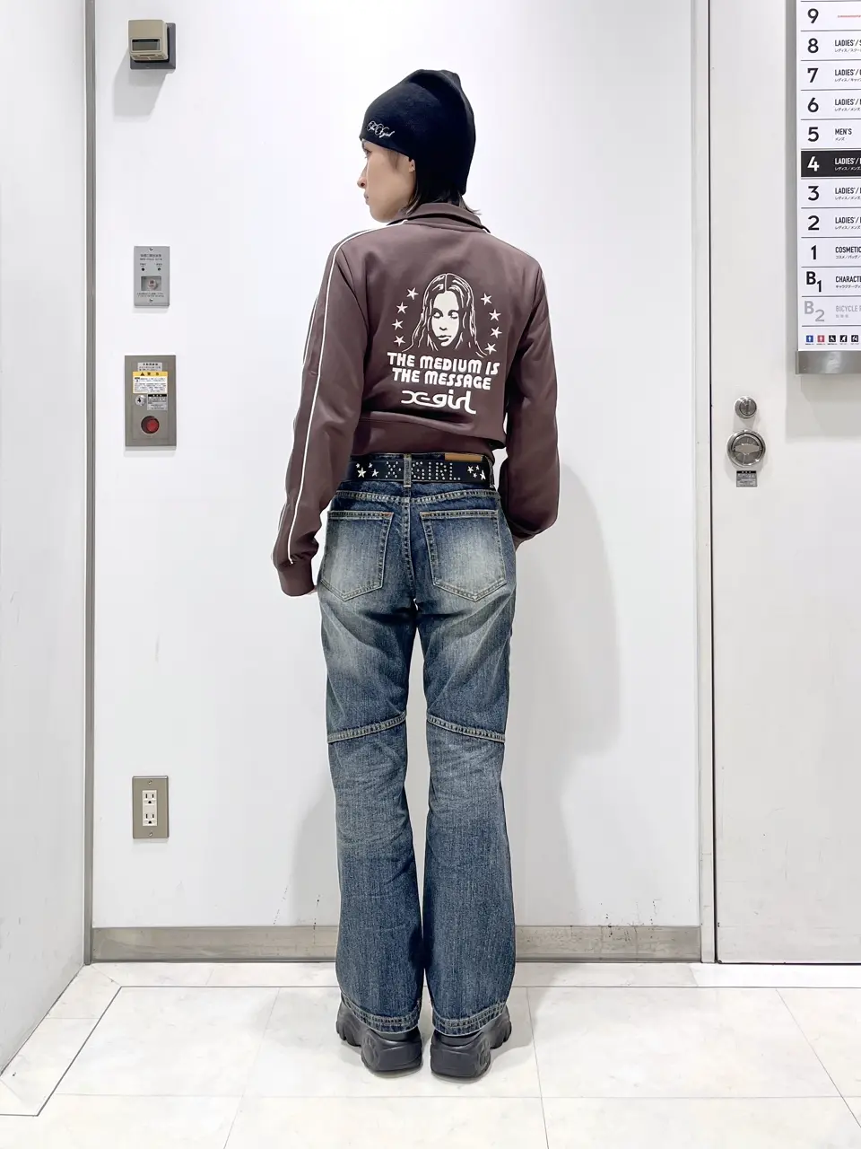 エックスガール　ベンチ　チェア　キャンプ　フェス　X-girl 運動会 エックスガール ベンチ チェア キャンプ フェス X-girl 運動会