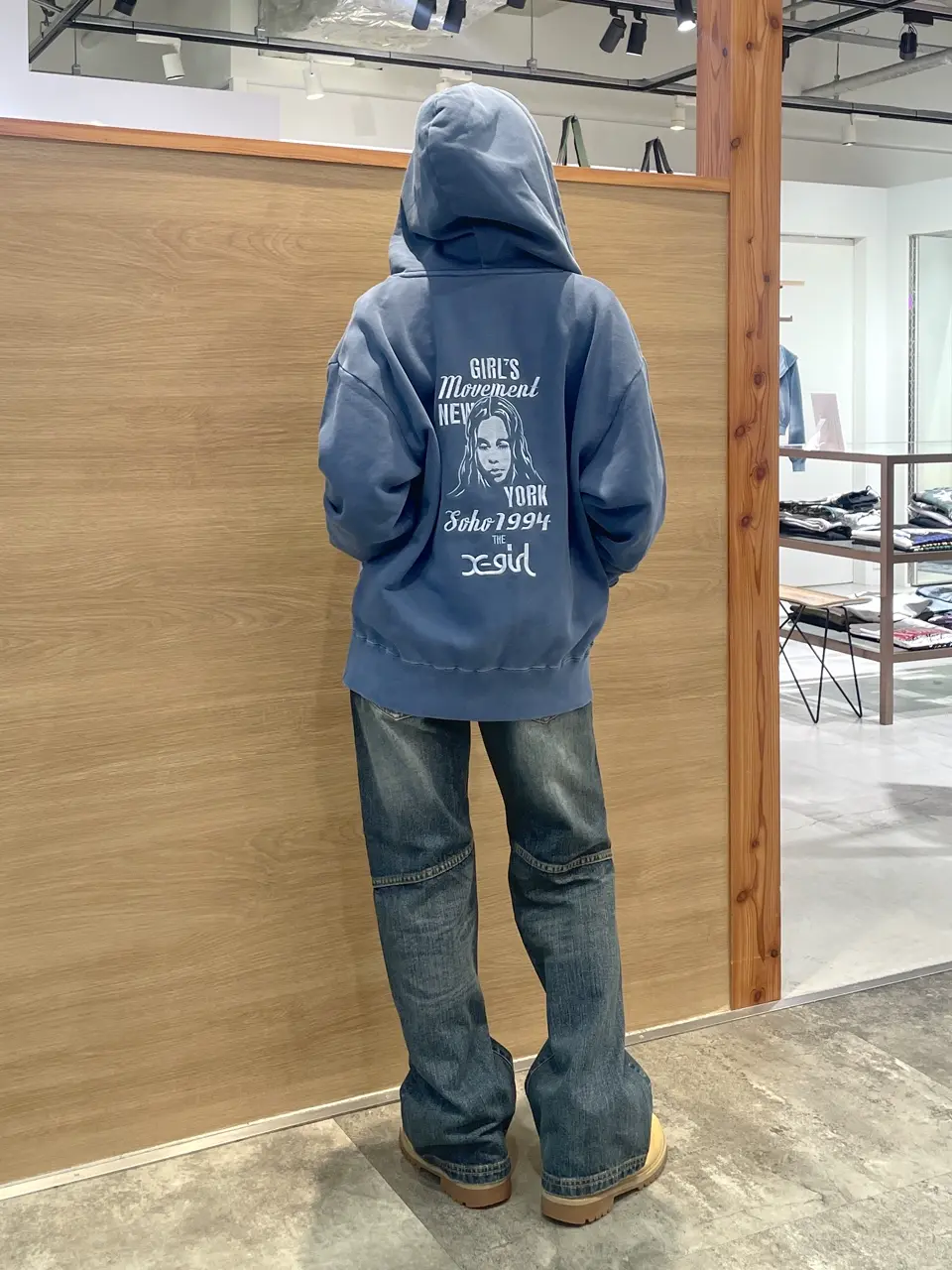 MIX LOGO & FACE FADED ZIP UP SWEAT HOODIE – calif（カリフ）公式サイト