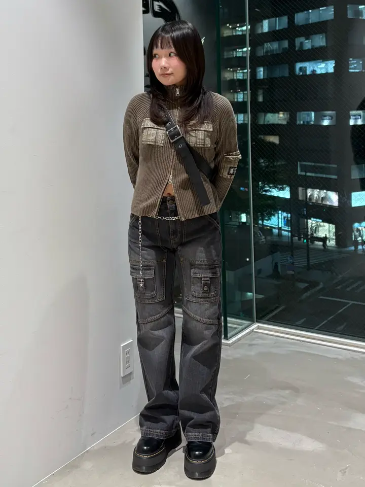 FADED WOVEN MIX ZIP UP KNIT TOP – calif（カリフ）公式サイト