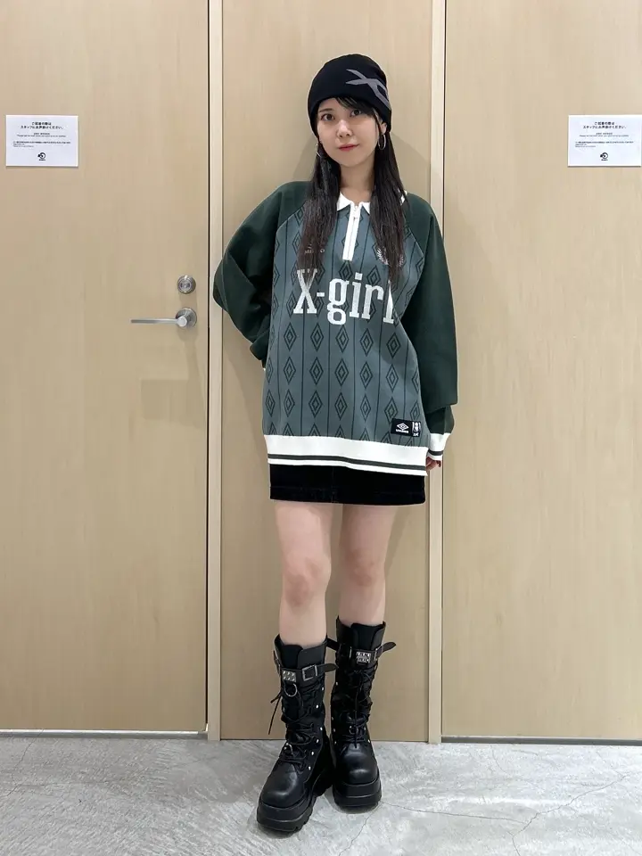 X-girl x UMBRO HALF ZIP JACQUARD KNIT TOP – calif（カリフ）公式サイト