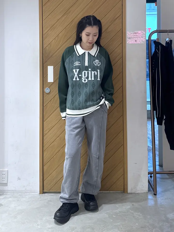 X-girl x UMBRO HALF ZIP JACQUARD KNIT TOP – calif（カリフ）公式サイト