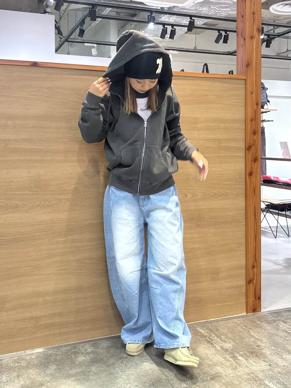 PIGMENT DYED FACE LABEL ZIP UP SWEAT HOODIE – calif（カリフ）公式