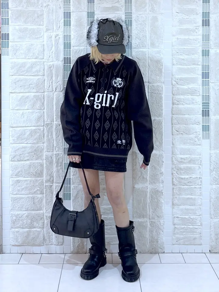 X-girl x UMBRO HALF ZIP JACQUARD KNIT TOP – calif（カリフ）公式サイト