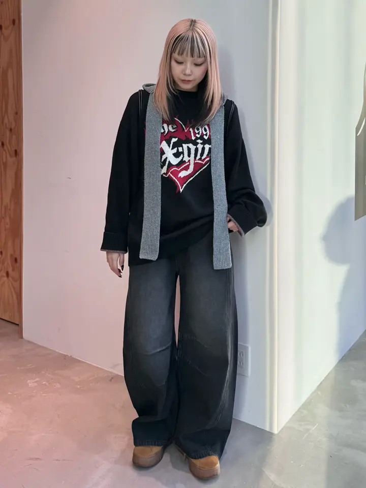 X-girl / HEART LOGO JACQUARD KNIT TOP – calif（カリフ）公式サイト