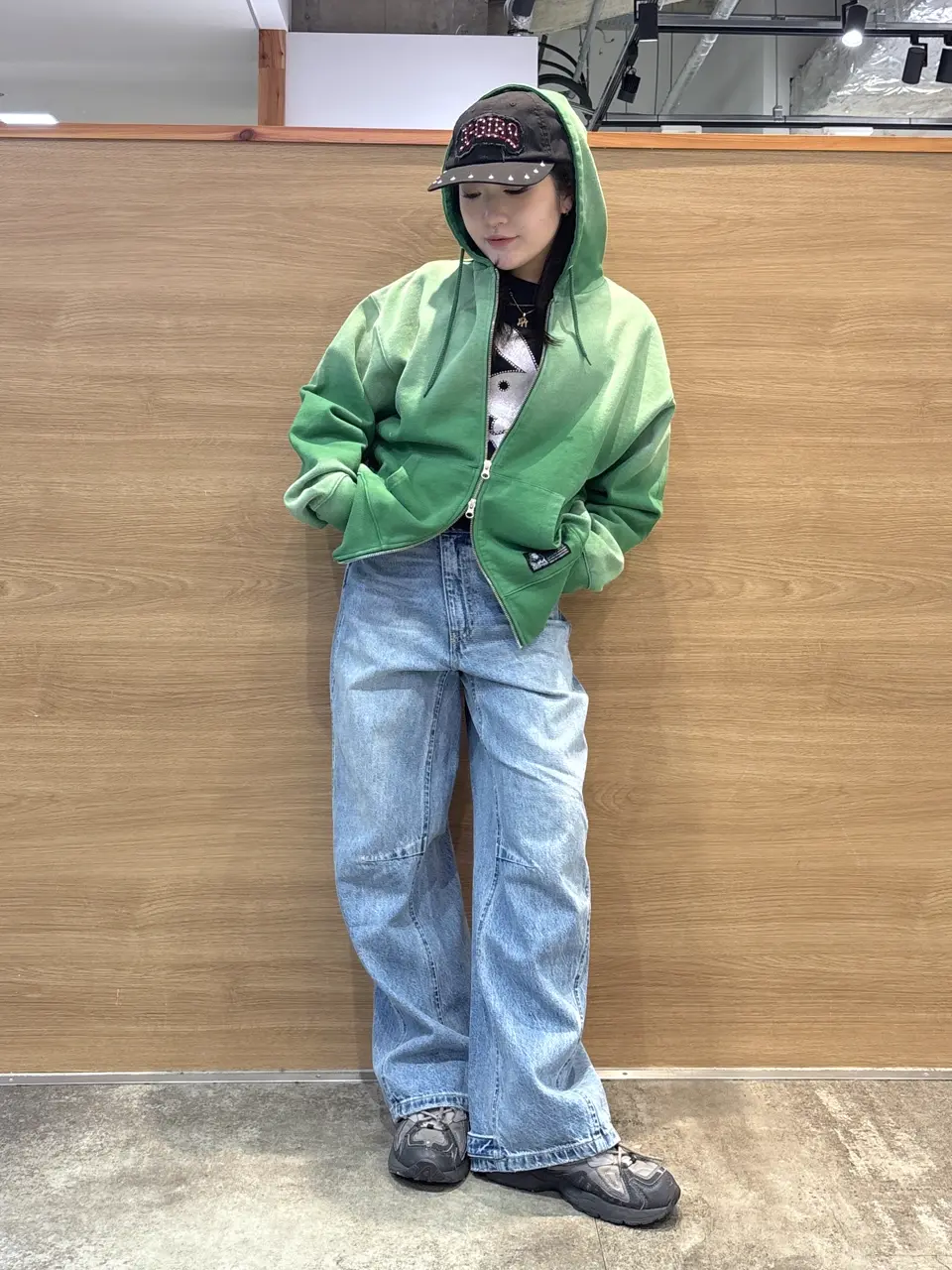 X-girl / OVERDYED ZIP UP SWEAT HOODIE – calif（カリフ）公式サイト
