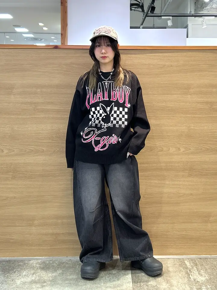 PLAYBOY × X-girl JACQUARD KNIT TOP – calif（カリフ）公式サイト
