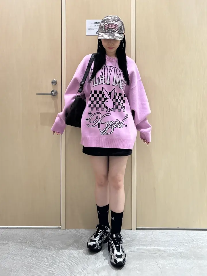 PLAYBOY × X-girl JACQUARD KNIT TOP – calif（カリフ）公式サイト