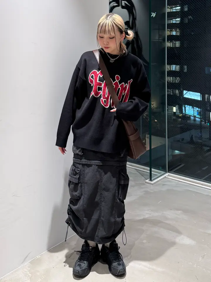 SCRATCHED LOGO JACQUARD KNIT TOP – calif（カリフ）公式サイト