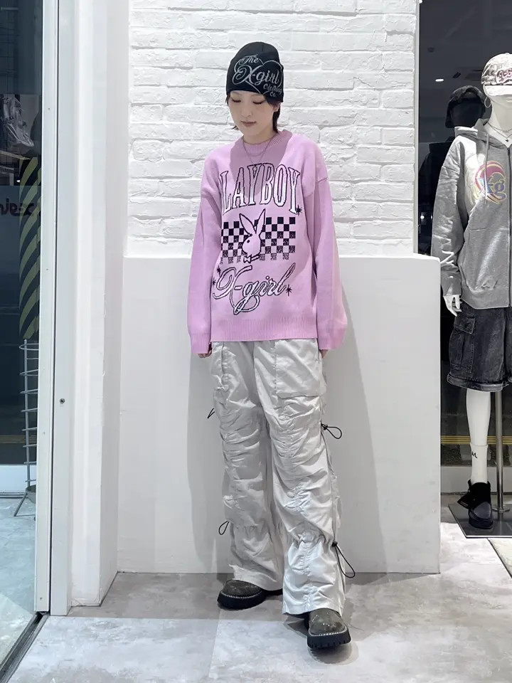 PLAYBOY × X-girl JACQUARD KNIT TOP – calif（カリフ）公式サイト
