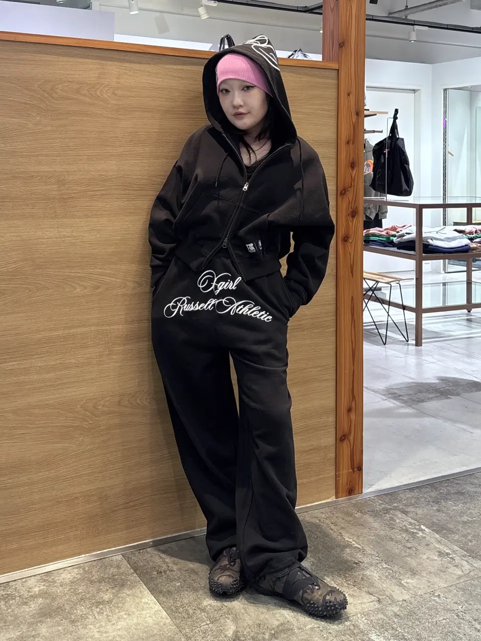 X-girl × Russell SCRIPT LOGO ZIP UP SWEAT HOODIE – calif（カリフ