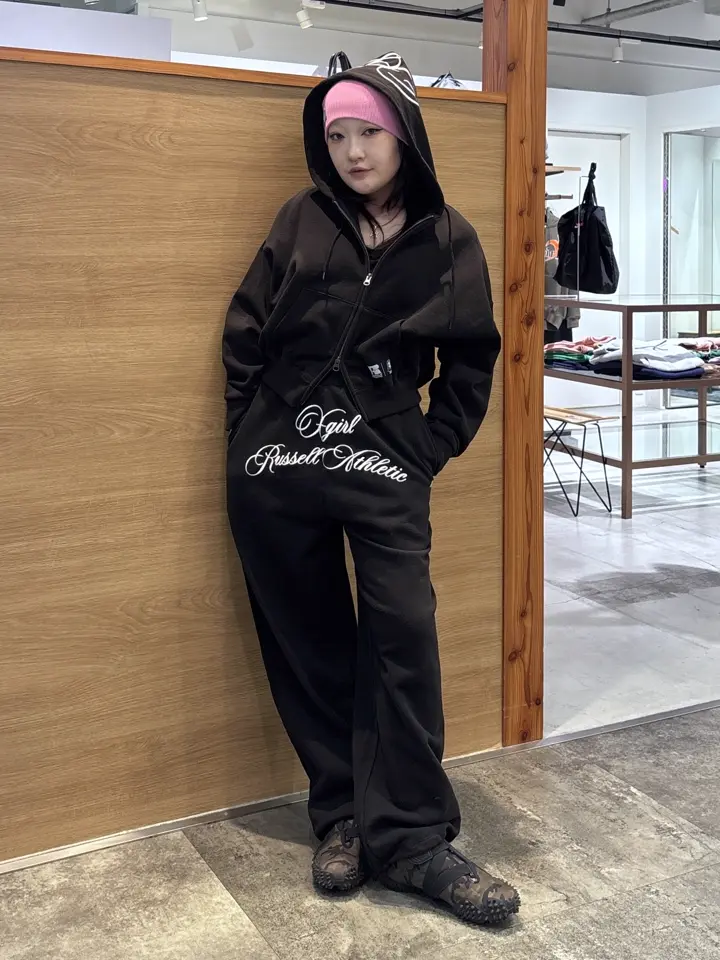 X-girl × Russell SCRIPT LOGO ZIP UP SWEAT HOODIE – calif（カリフ