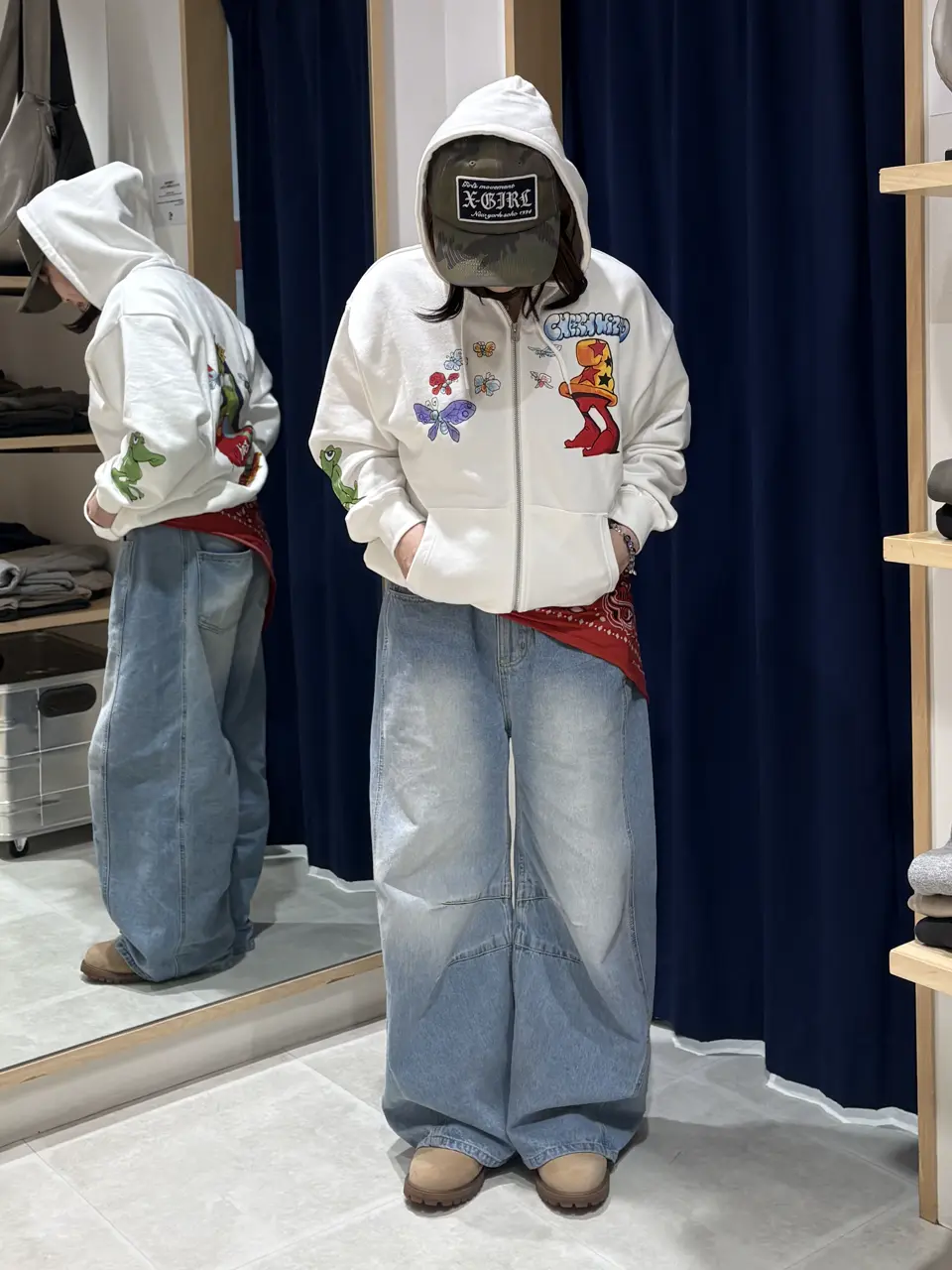 X-girl × Mark Bode ZIP UP SWEAT HOODIE – calif（カリフ）公式サイト