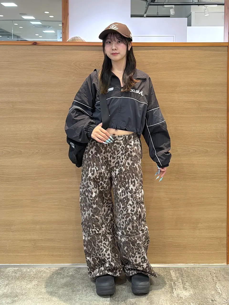 実際はカラーです】X-girl フェイスラグ 実際はカラーです】X-girl