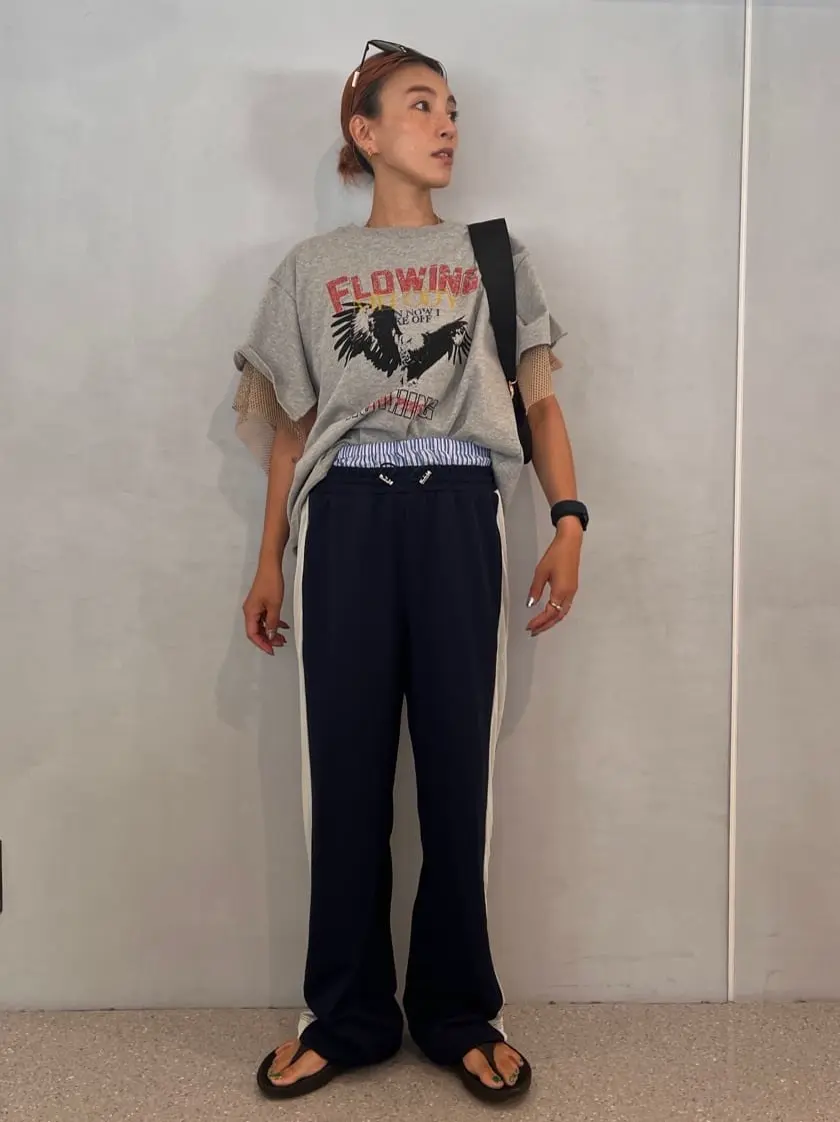 リエルリシェ レイヤード Tシャツ レイヤードタンクトップ&ロングTシャツ（アイボリー）