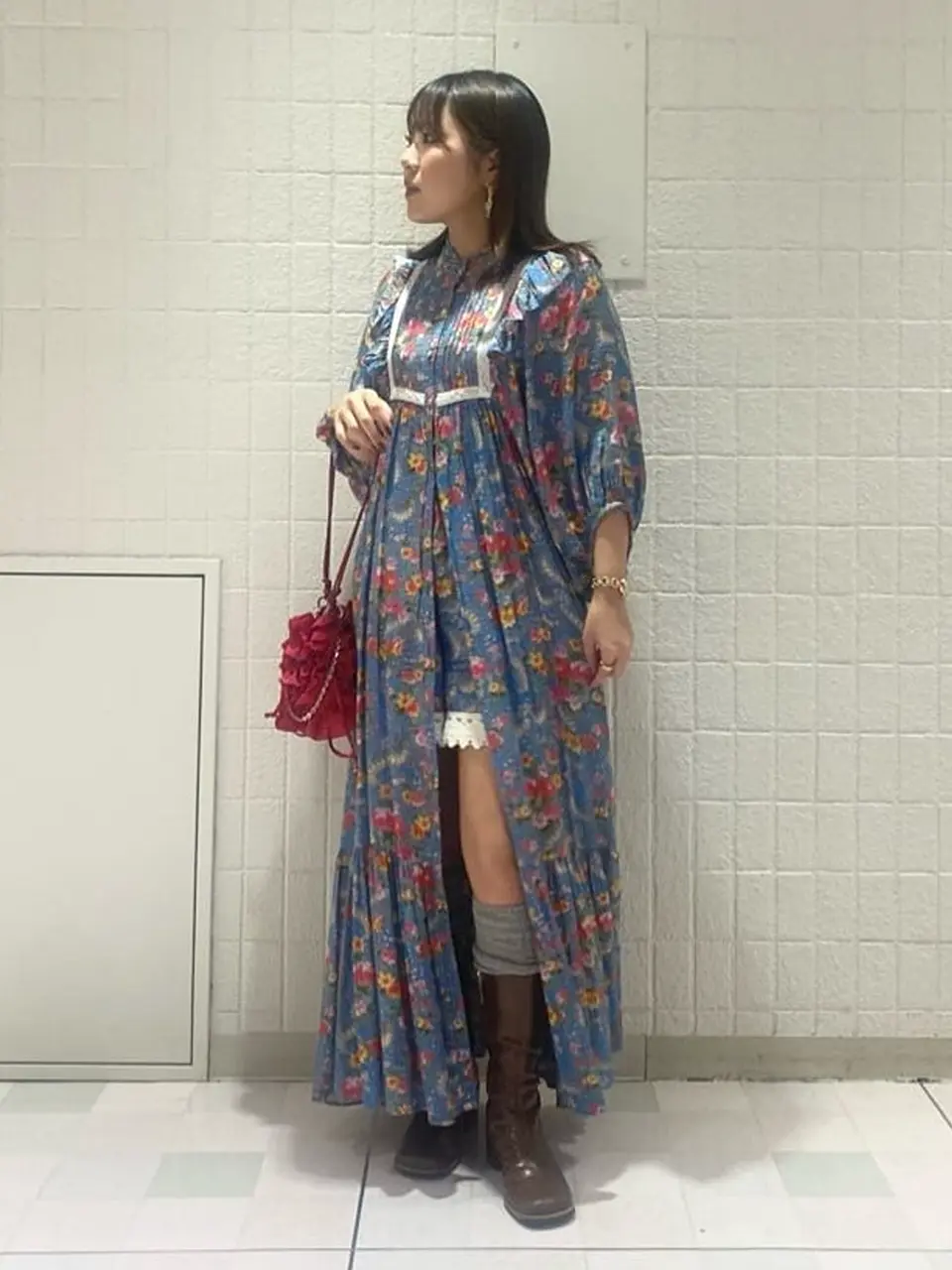 ガールズファイトクラブ　GFC 花柄ワンピース ガールズファイトクラブ GFC 花柄ワンピース
