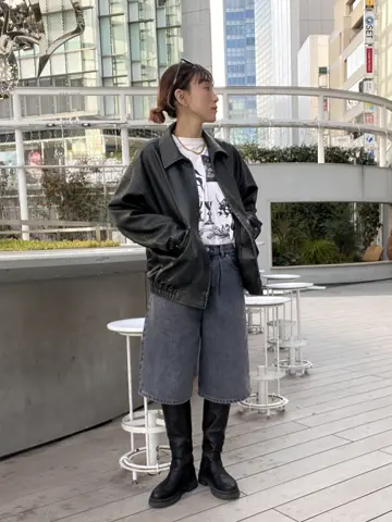 【新品】ROSE BUD レザーライクブルゾン ブラック ローズバッド ROSE BUD レザーライクブルゾン （ブラック