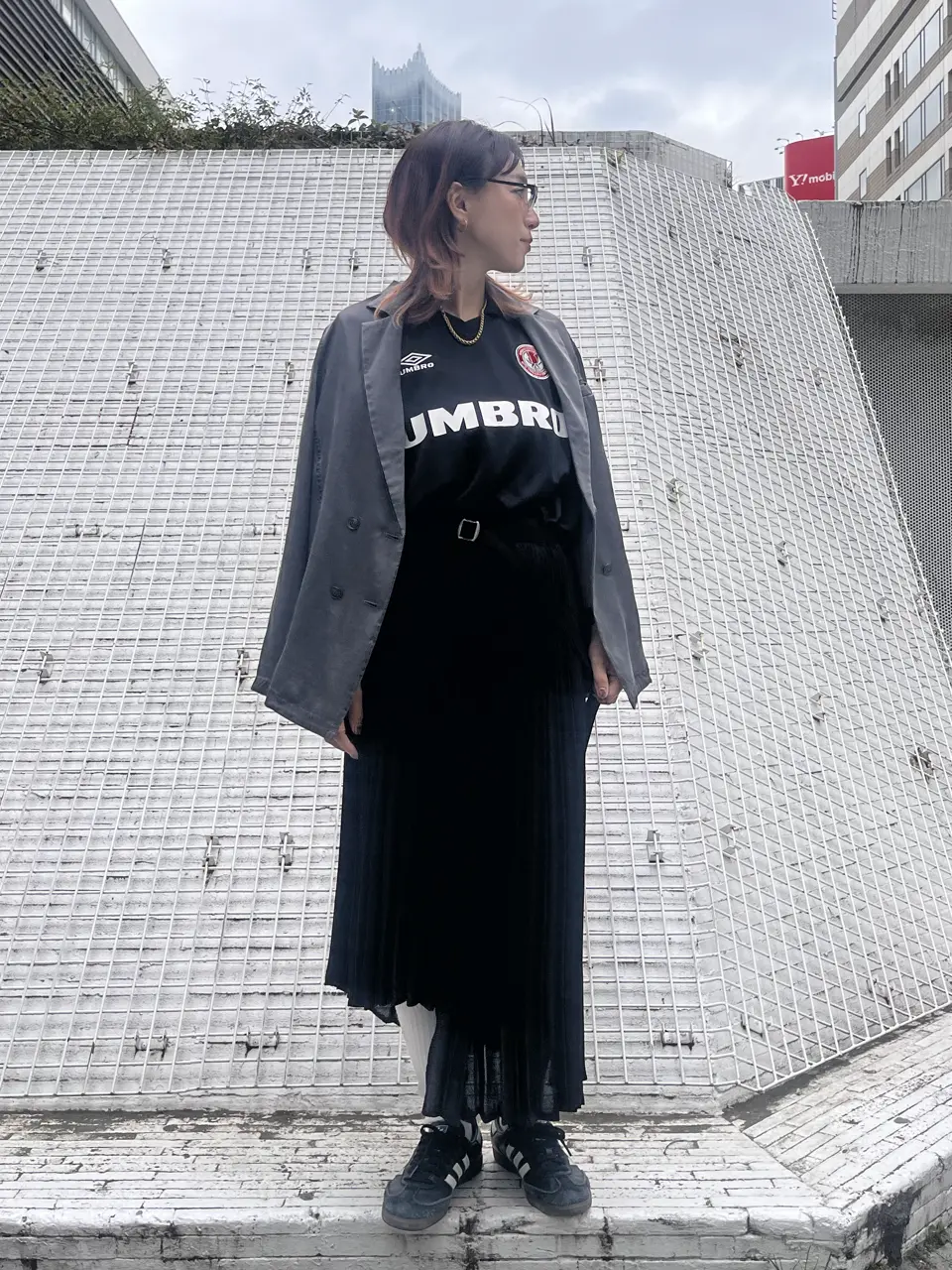 tシャツ (UMBRO×ROSE BUD)SEE-THROUGH SLEEVE GAME SHIRT レディース umbro tシャツ (UMBRO×ROSE BUD)SEE-THROUGH SLEEVE GAME SHIRT