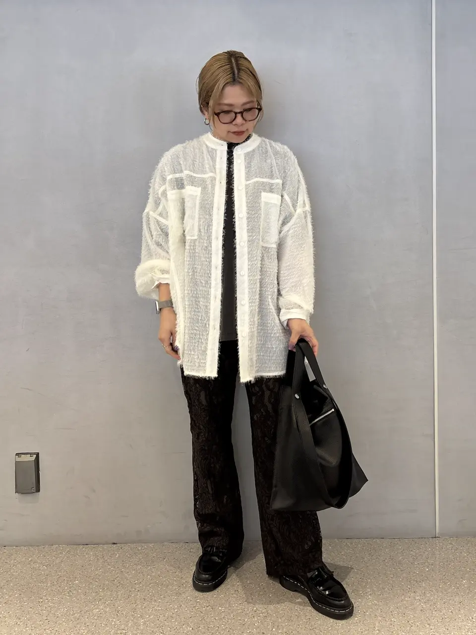 シャツ (GENE HEAVENS)FRINGE SHEER RELAX SHIRT ROSE BUD｜GENE HEAVENS/FRINGE SHEER RELAX SHIRT | Rakuten