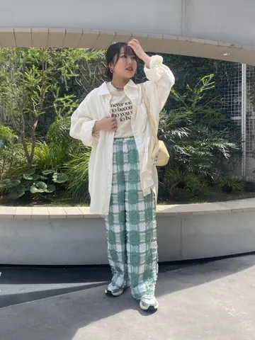 Rosebud様確認用 ローズバッド ROSE BUD オーバーサイズチェックシャツ （ライト