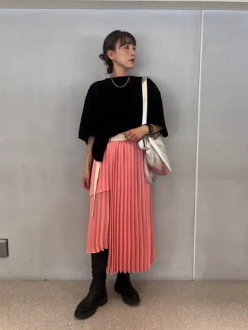 【新品タグ付き】ROSEBUD★mici PLEAT WRAP SKIRT セール】(mici)PLEAT WRAP SKIRT（スカート）｜ROSE BUD（ローズバッド