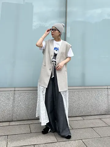 OKIRAKU×ROSE BUD/3WAY LACE SKIRT VEST DRESS – calif（カリフ