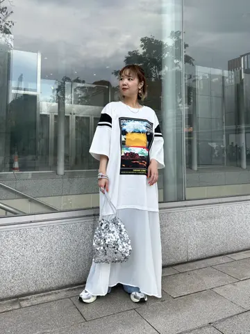 OKIRAKU×ROSE BUD/SHOULDER LINE LAYERED DRESS – calif（カリフ