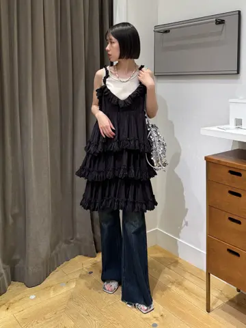 ブラックROSE BUD別注カラー】INDIA IS BEUATIFUL/FRILL