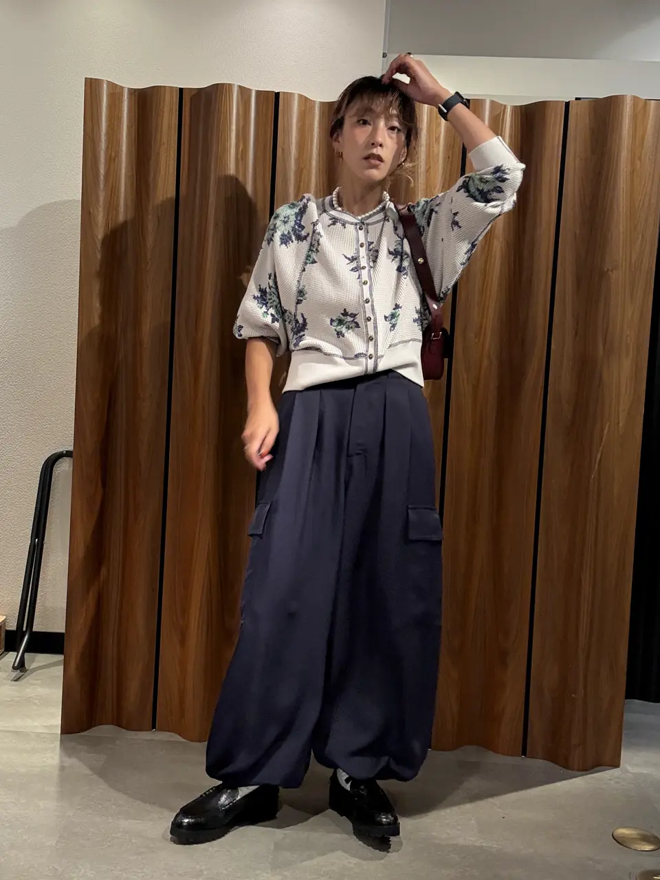 mag.by c/FLOWER PRINT WAFFLE CARDIGAN – calif（カリフ）公式サイト