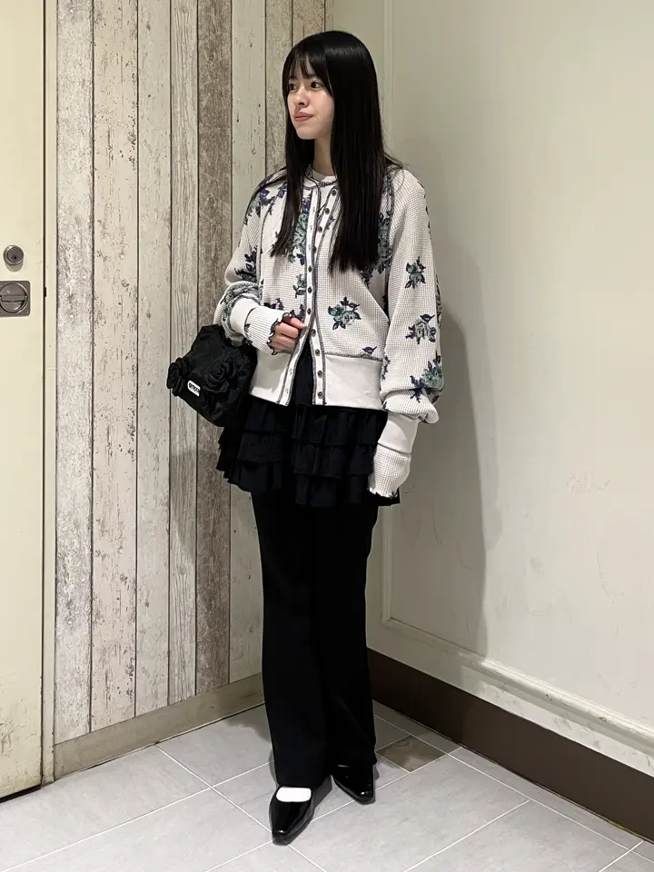 mag.by c/FLOWER PRINT WAFFLE CARDIGAN – calif（カリフ）公式サイト
