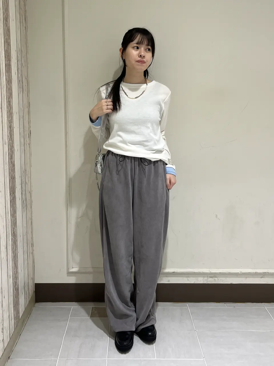 ローズバッド ローズバッド ROSE BUD ダブルウエストラインパンツ （ネイビー