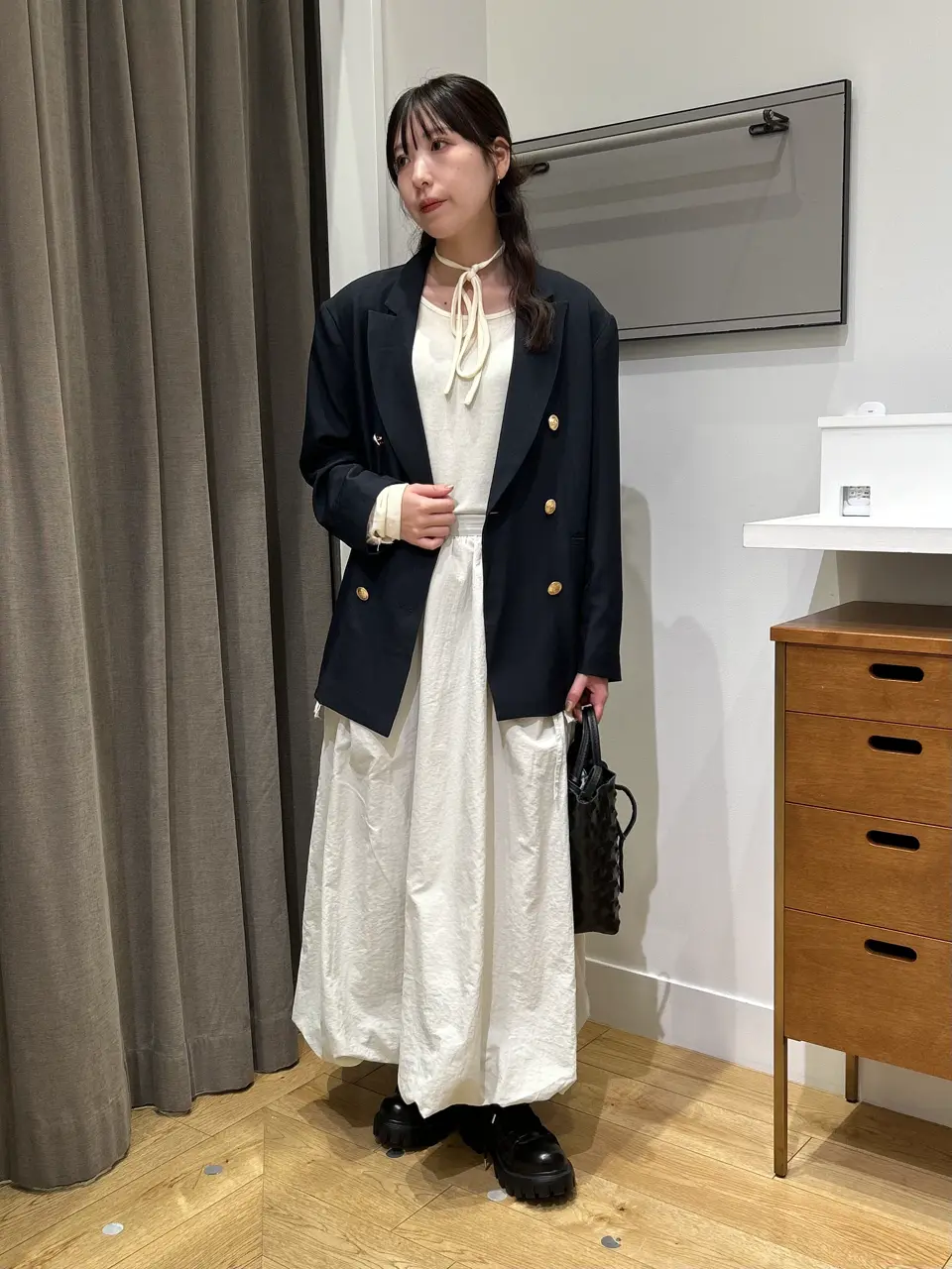 ローズバッド ローズバッド ROSE BUD スタッズ付きショルダーバッグ