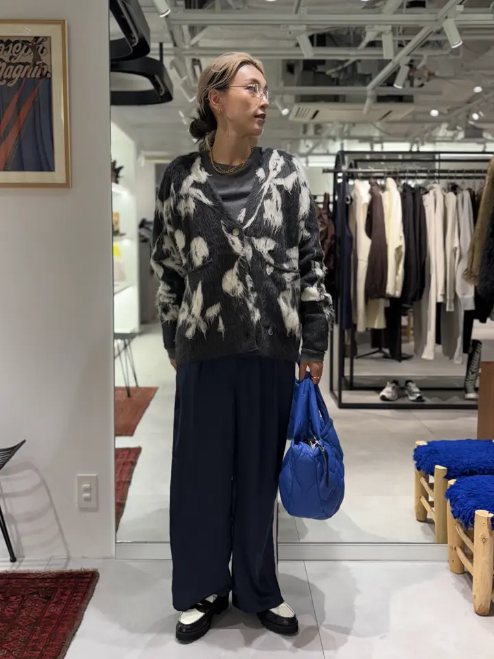 The Kenford fine shoes/TANK SOLE LOAFERS BLACK WHITE PAISLEY