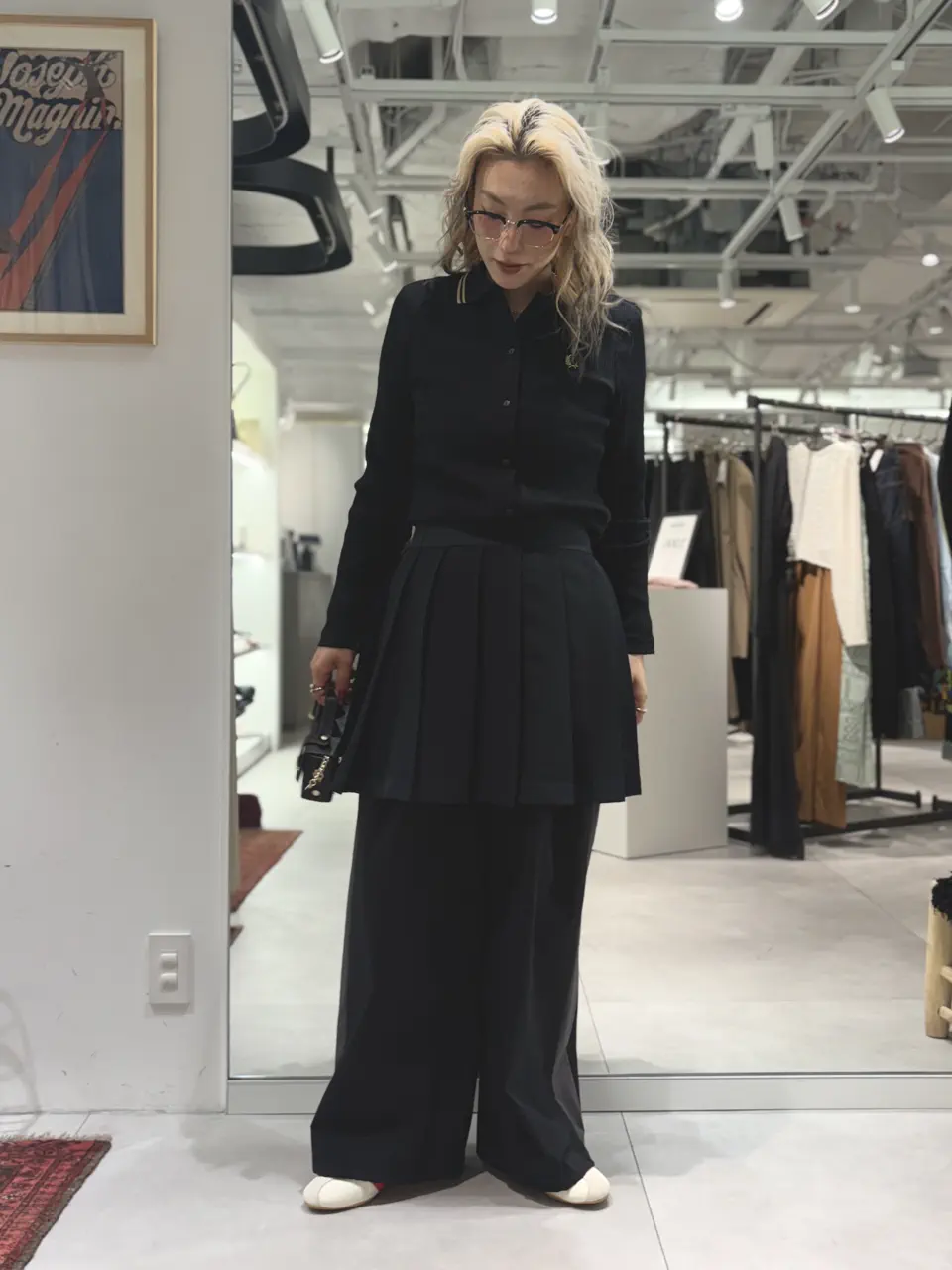 ROSE BUD / FRED PERRY/TAPE DETAIL PLEATED SKIRT – calif（カリフ