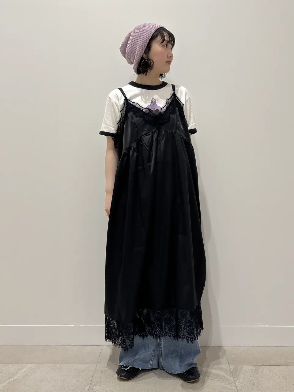 OKIRAKU×ROSEBUD/3WAY CAMI DRESS AND LOGO TEE SET – calif（カリフ
