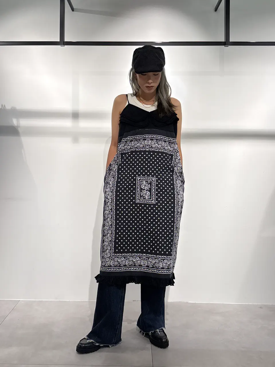 ROSE BUD別注】INDIA IS BEAUTIFUL/BLACK BANDANA DRESS – calif