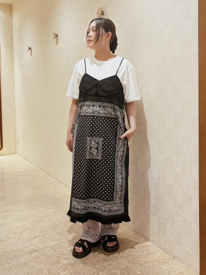 ROSE BUD別注】INDIA IS BEAUTIFUL/BLACK BANDANA DRESS – calif