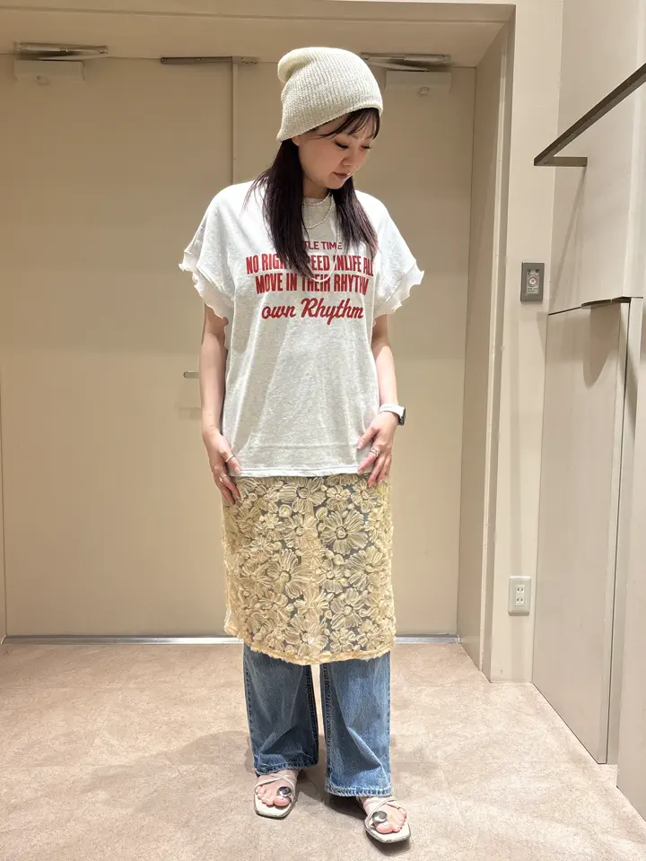 OKIRAKU×ROSEBUD/LACE SKIRT LOGO DRESS – calif（カリフ）公式サイト