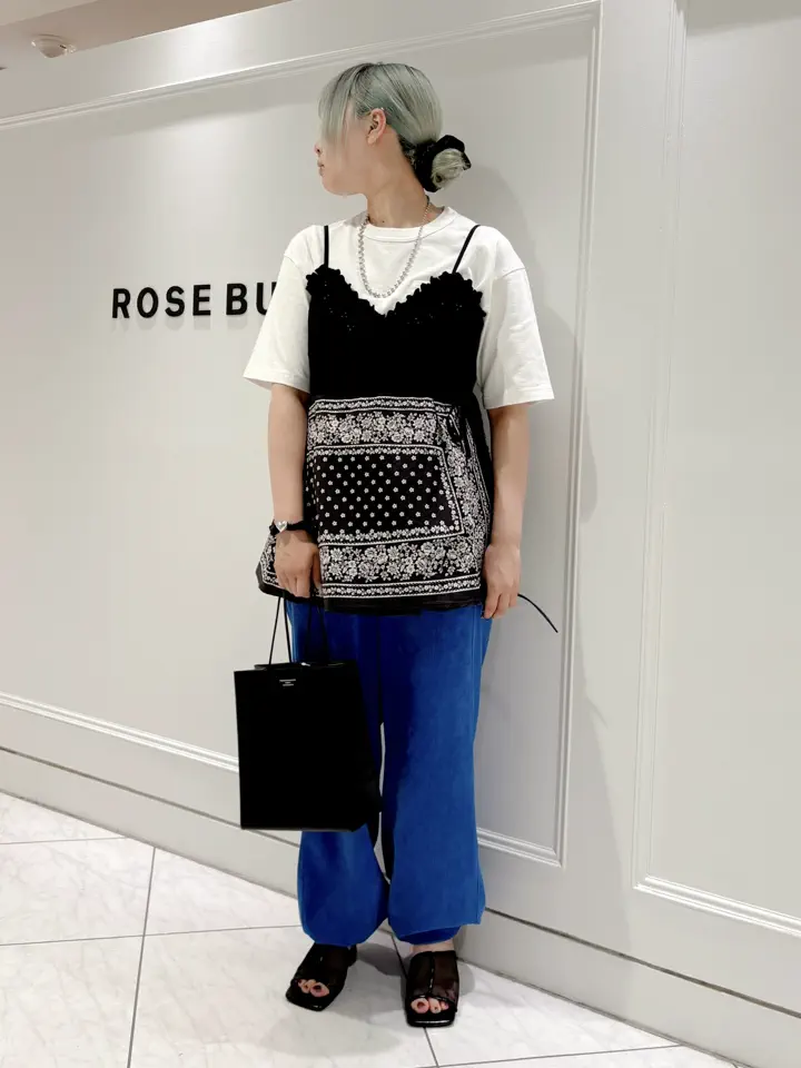 ROSE BUD別注】INDIA IS BEAUTIFUL/BLACK BANDANA CAMISOLE – calif