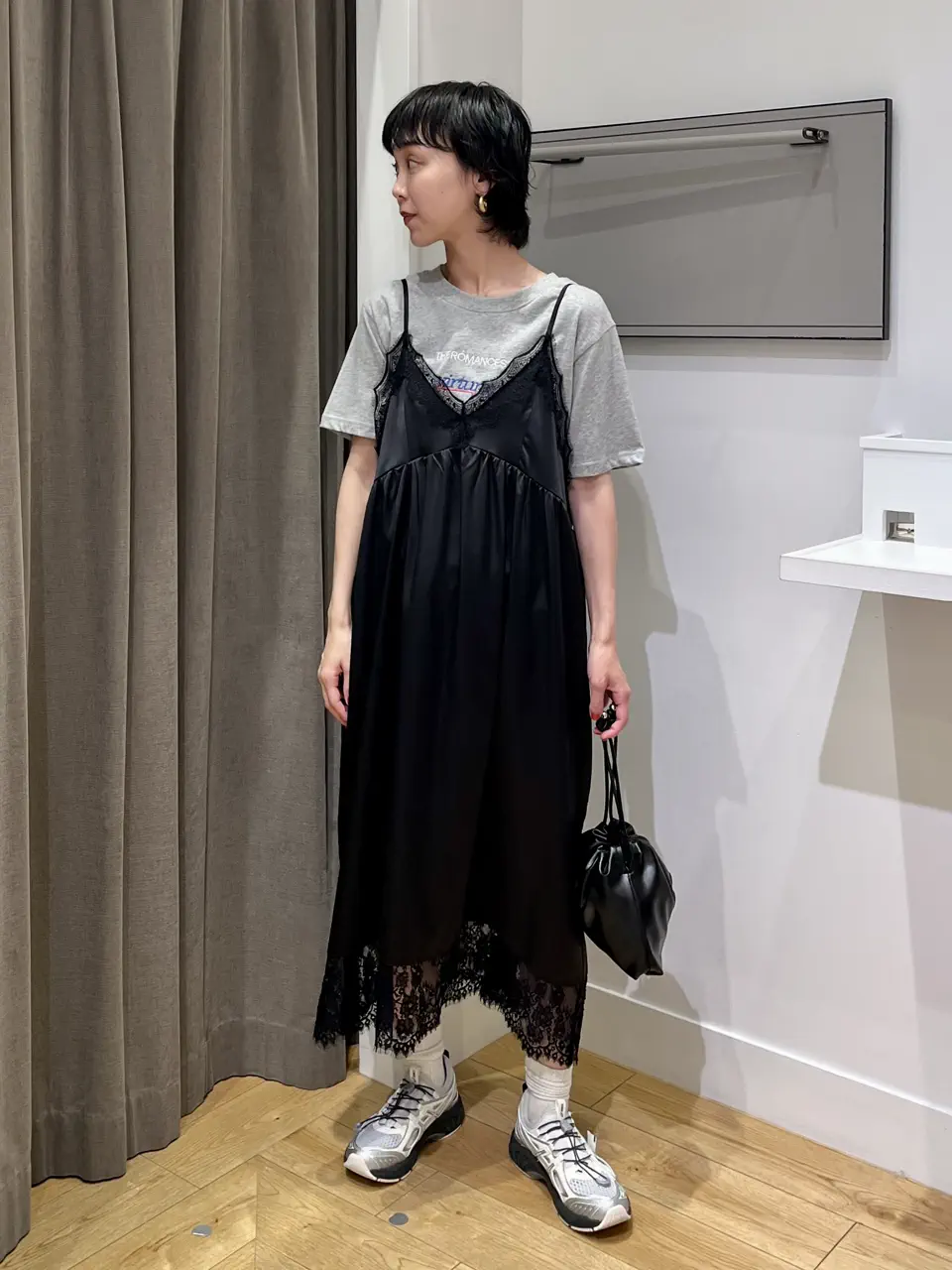 オキラク×ROSE BUD 3way刺繍ノースリーブベストレースドレス ROSE BUD / OKIRAKU×ROSEBUD/3WAY CAMI DRESS AND LOGO TEE SET