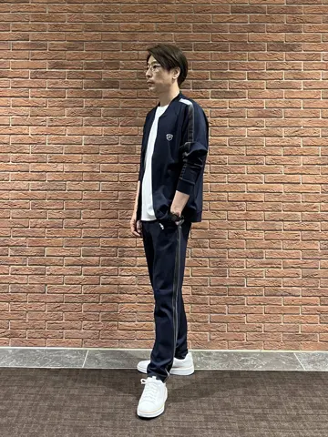 MEN ウォームストレッチポンチ ロングパンツ ネイビー