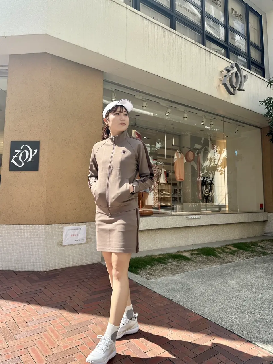 WOMEN ウォームストレッチポンチ ブルゾン モカ