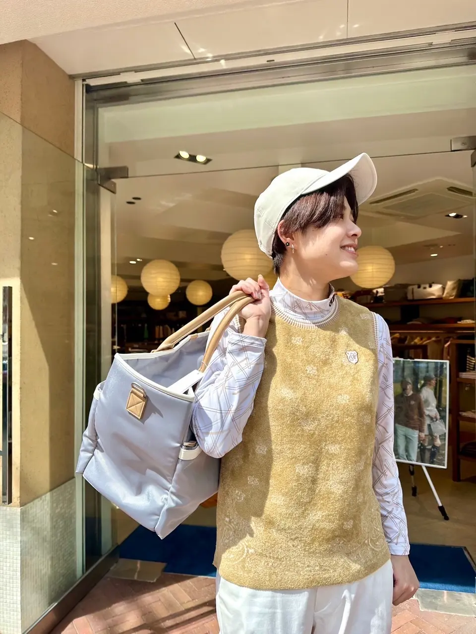 WOMEN ボディシェル ロングパンツ ホワイト