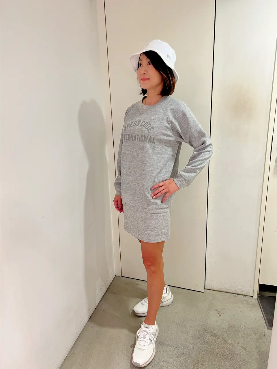 WOMEN クロスサーモブリスター プルオーバー ヘザーグレー