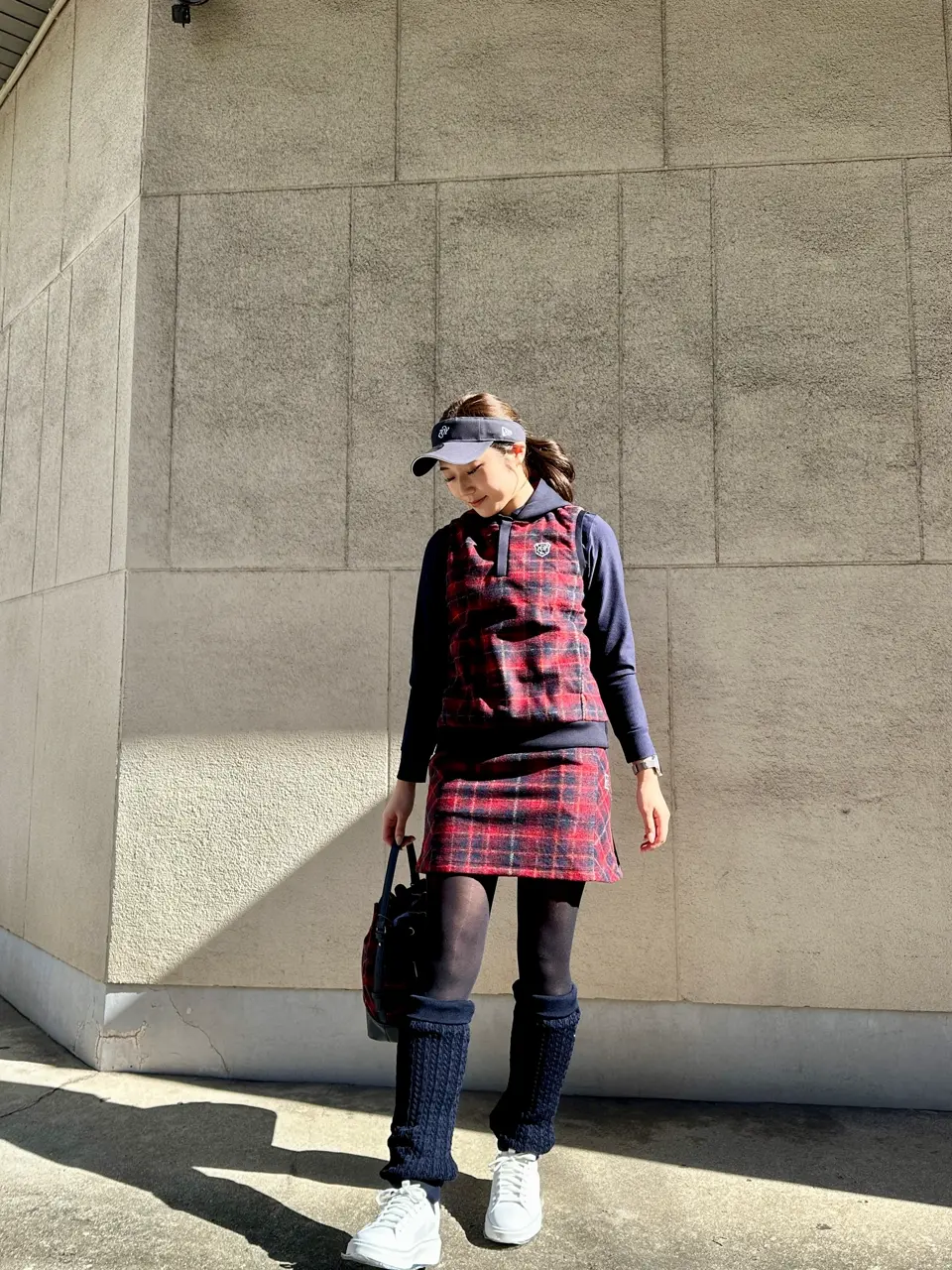 24AW】WOMEN スライバーチェックJQ スカート(防風裏地付