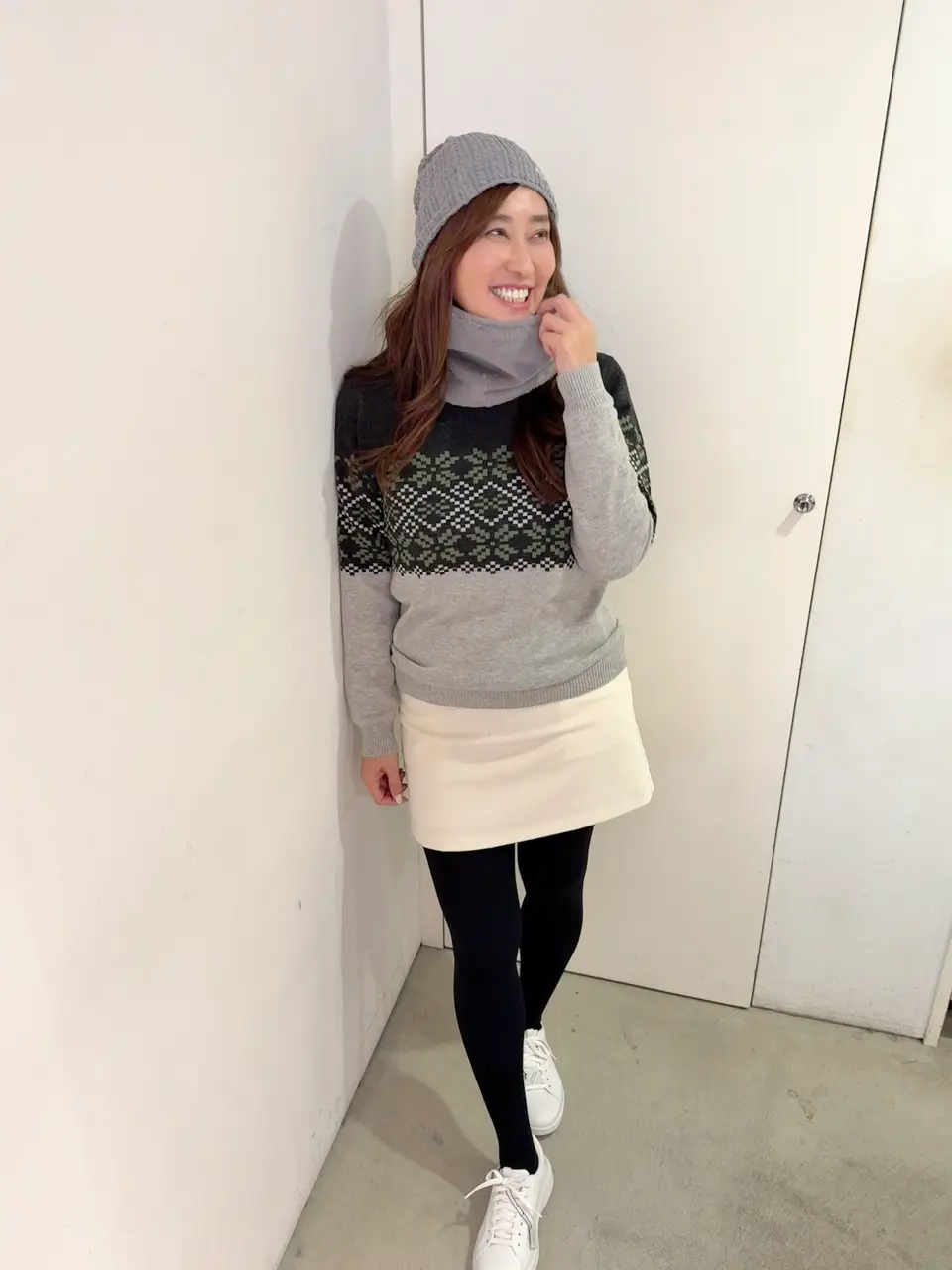 WOMEN FUR light ベスト グレー