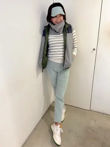 MEN ハイデンスタフタキルト リバーシブルベスト オリーブ